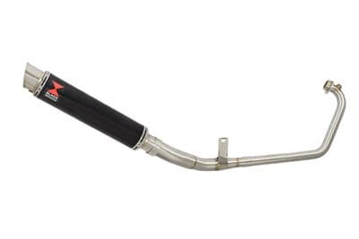 GSX-S 125 / 150 2017 - 2025 performance Exhaust System + 350mm GP Round Black Stainless Silencer