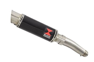 GSX-S 750 2015-2023 Exhaust Silencer Kit + 230mm GP Round Black Stainless Silencer