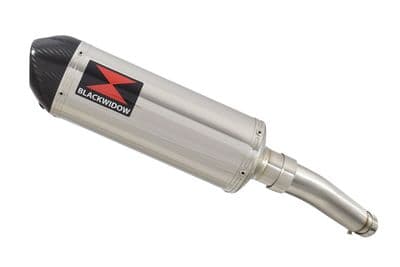 GSX-S 750 2015-2023 Exhaust Silencer Kit + 300mm Oval Stainless Carbon Tip Silencer