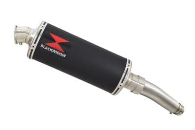 GSX-S 750 2015-2023 Exhaust Silencer Kit + 300mm Round Black Stainless Silencer