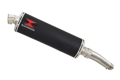 GSX-S 750 2015-2023 Exhaust Silencer Kit + 400mm Oval Black Stainless Silencer