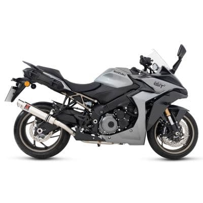 GSX-S 950 2021 - 2026 De-Cat Race Full Exhaust System + 350mm GP Round Stainless Silencer