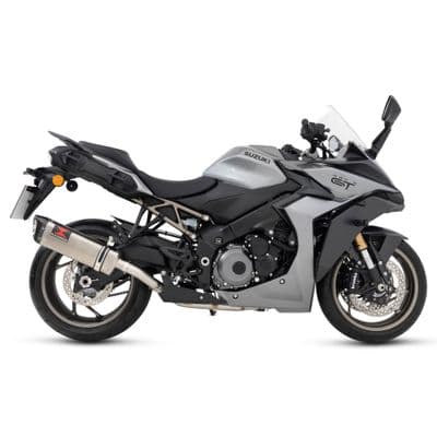 GSX-S 950 2021 - 2026 De-Cat Race Full Exhaust System + 350mm Tri Oval Stainless Carbon Tip Silencer