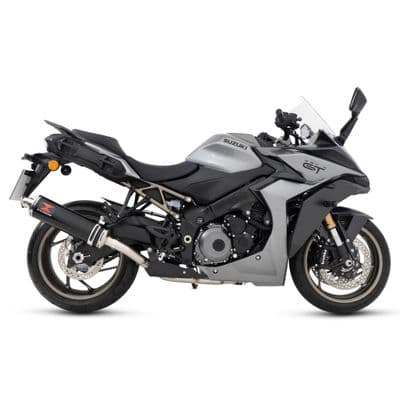 GSX-S 950 2021 - 2026 De-Cat Race Full Exhaust System + 400mm Oval Black Stainless Silencer