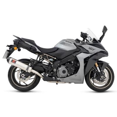GSX-S 950 2021 - 2026 De-Cat Race Full Exhaust System + 400mm Oval Stainless Carbon Tip Silencer