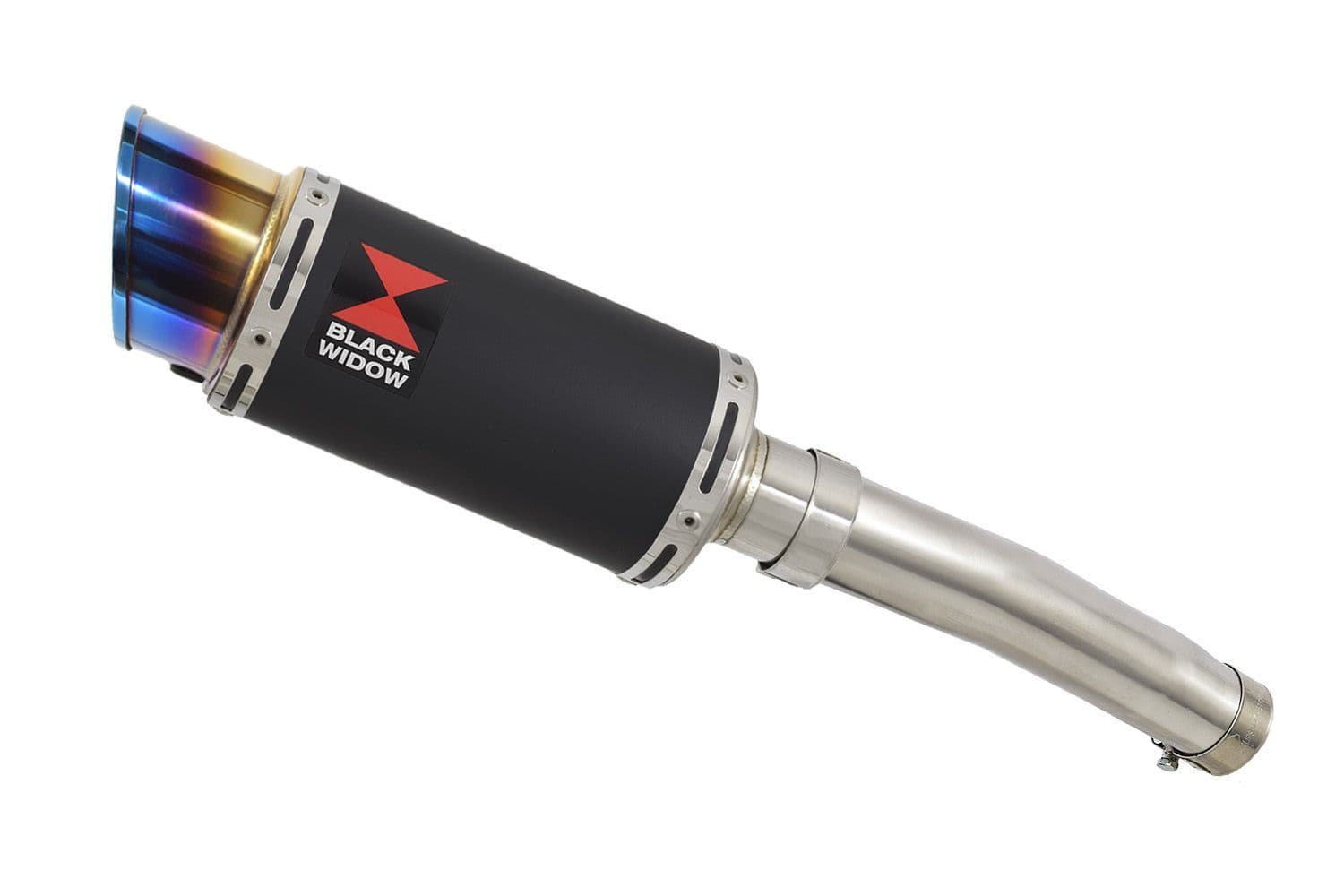 ＢＬＡＣＫ GSX-S 950 2022-2023 Exhaust Silencer Kit 200mm Round Blue