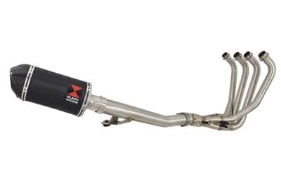 GSX1200 INAZUMA Performance Race Exhaust 200mm Oval Black Stainless Carbon Tip Silencer