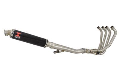 GSX1200 INAZUMA Performance Race Exhaust 350mm Round Black Stainless Silencer