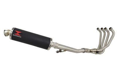 GSX1200 INAZUMA Performance Race Exhaust 400mm Round Black Stainless Silencer