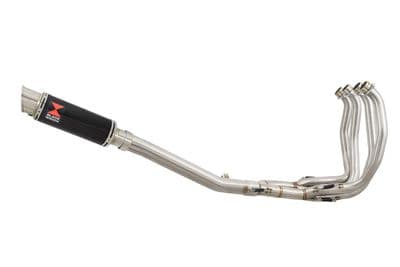 GSX1300 R HAYABUSA 1999-2007 4-1 Exhaust System 230mm GP Round Black Stainless Silencer