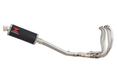 GSX1300 R HAYABUSA 1999-2007 4-1 Exhaust System 300mm Round Black Stainless Silencer