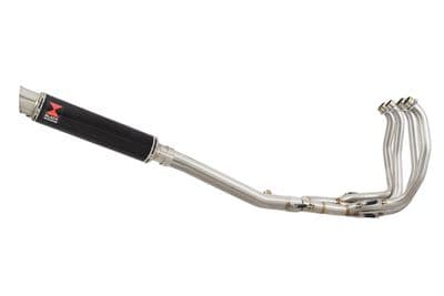 GSX1300 R HAYABUSA 1999-2007 4-1 Exhaust System 350mm GP Round Black Stainless Silencer