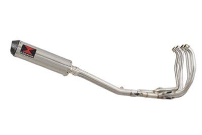 GSX1300 R HAYABUSA 1999-2007 4-1 Exhaust System 370mm Round Stainless Carbon Tip Silencer