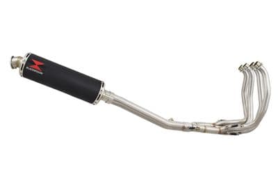 GSX1300 R HAYABUSA 1999-2007 4-1 Exhaust System 400mm Round Black Stainless Silencer
