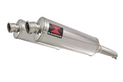 GSX1300R HAYABUSA 02-07 4-2 Exhaust Link Pipes + 400mm Oval Stainless Silencers