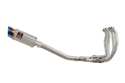 GSX1300R HAYABUSA 2021 - 2026 4-1 Race De - Cat Full System 200mm Round Blue Tip Stainless Silencer