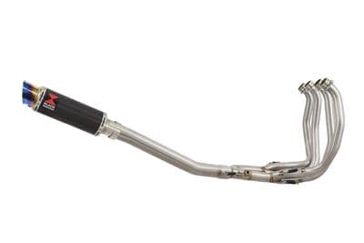 GSX1300R HAYABUSA 2021 - 2026 4-1 Race De - Cat Full System 230mm Round GP Blue Tip Carbon Silencer
