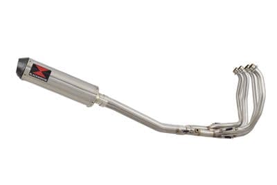 GSX1300R HAYABUSA 2021 - 2026 4-1 Race De-Cat Full System 370mm Round Stainless Carbon Tip Silencer