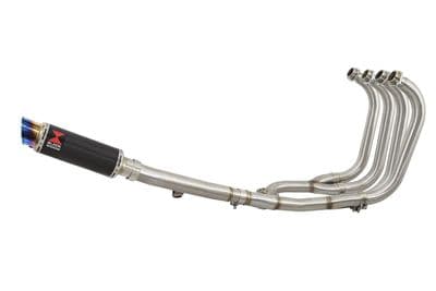 GSX1400  4-1 Full Exhaust System + 230mm GP Round Blue Tip Carbon Silencer