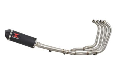 GSX1400  4-1 Full Exhaust System + 300mm Oval Black Stainless Carbon Tip Silencer