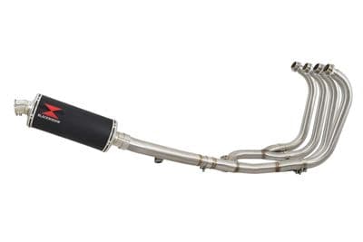 GSX1400  4-1 Full Exhaust System + 300mm Oval Black Stainless Silencer