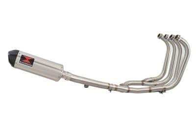GSX1400  4-1 Full Exhaust System + 300mm Oval Stainless Carbon Tip Silencer