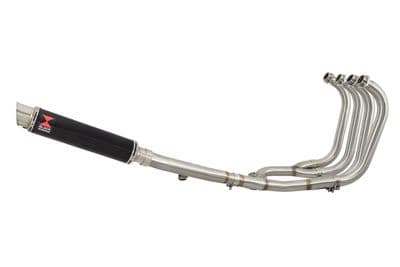 GSX1400  4-1 Full Exhaust System + 350mm GP Round Black Stainless Silencer