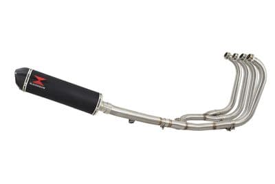 GSX1400  4-1 Full Exhaust System + 400mm Oval Black Stainless Carbon Tip Silencer