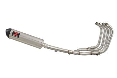 GSX1400  4-1 Full Exhaust System + 400mm Oval Stainless Carbon Tip Silencer