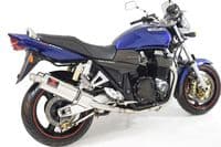 GSX1400 4-2 Exhaust System 400mm Oval Stainless Silencers