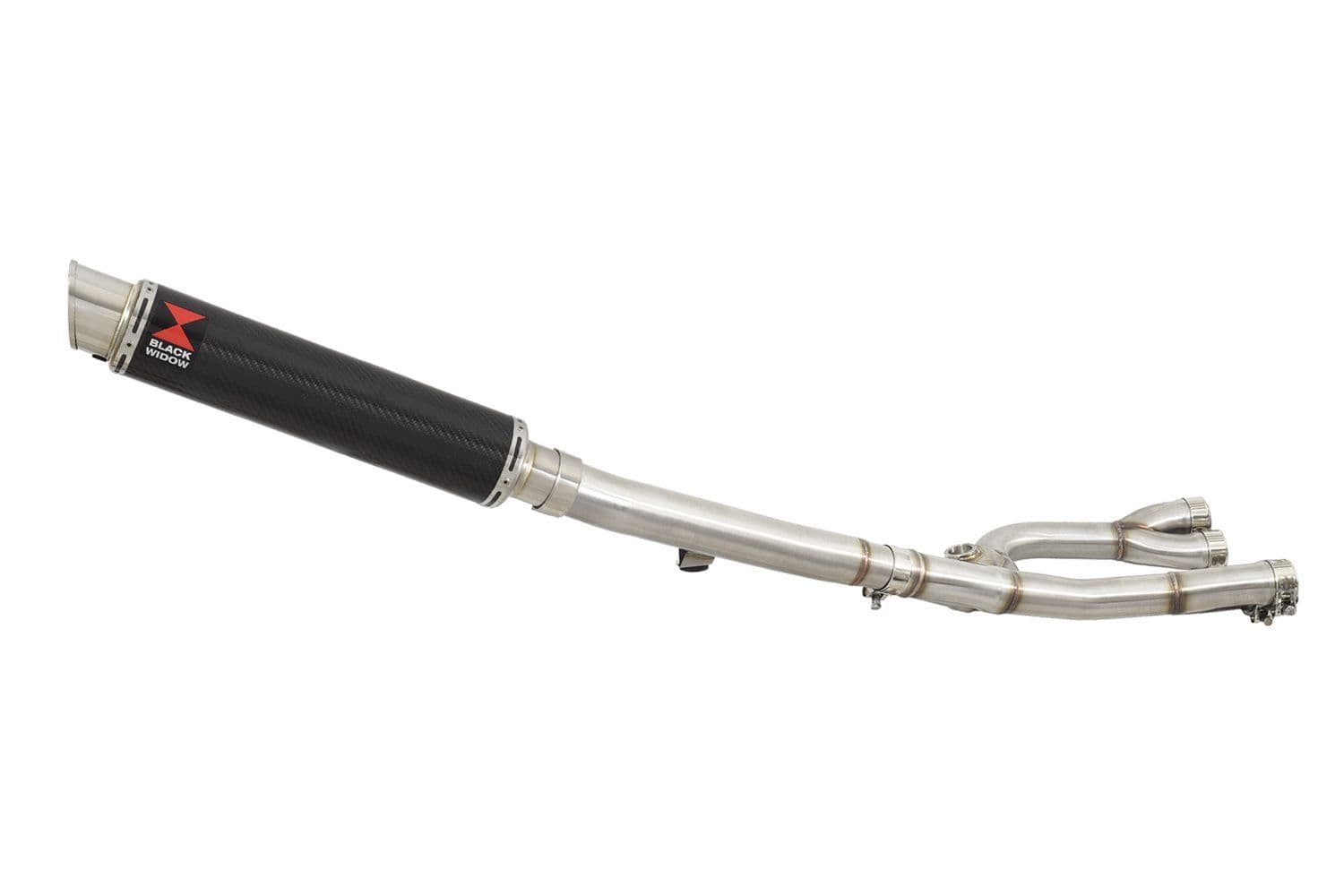 GSX1400 GSX 1400 4-1 Collector and 350mm GP Round Carbon Silencer
