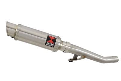 GSX600F 1998-2006 Exhaust Link Pipe and 230mm GP Round Stainless Silencer