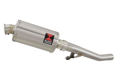 GSX600F 1998-2006 Exhaust Link Pipe and 230mm Oval Stainless Silencer