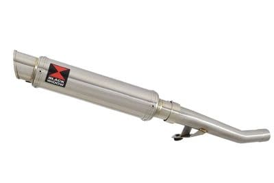GSX600F 1998-2006 Exhaust Link Pipe and 350mm GP Round Stainless Silencer