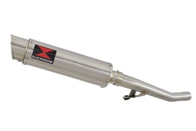 GSX750F 1998-2006 Exhaust Link Pipe and 360mm GP Round Stainless Silencer