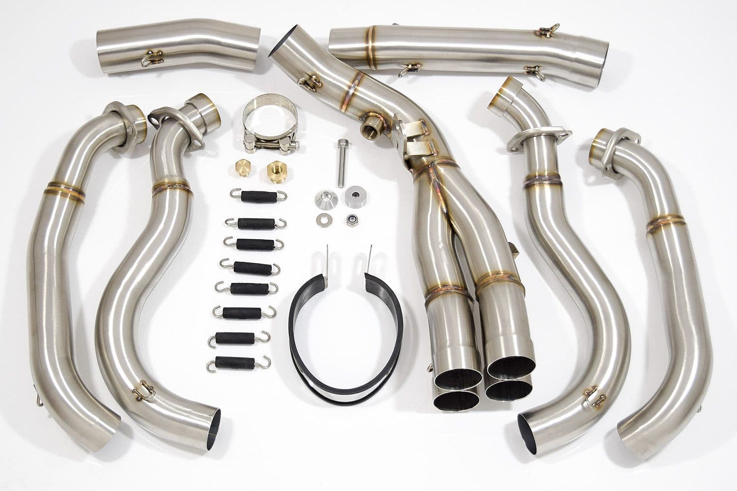 GSXR 1000 K9 L0 L1 09 10 11 4-1 De-Cat Exhaust System 400mm Oval