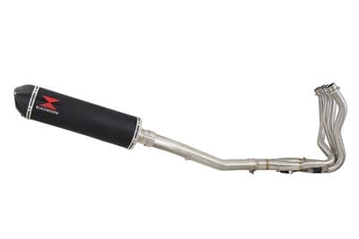 GTR1400 2007-2022 Concours 14 Performance Exhaust System 400mm Oval Black Stainless +Carbon Silencer