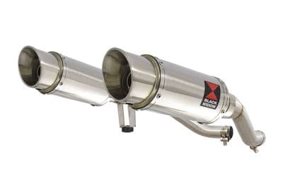 GW 250 Inazuma 2012-2017 Twin Exhaust Silencer 200mm Round Stainless