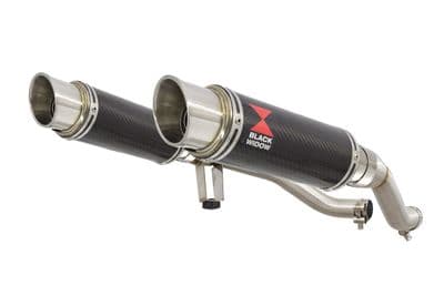 GW 250 Inazuma 2012-2017 Twin Exhaust Silencer 230mm GP Round Carbon