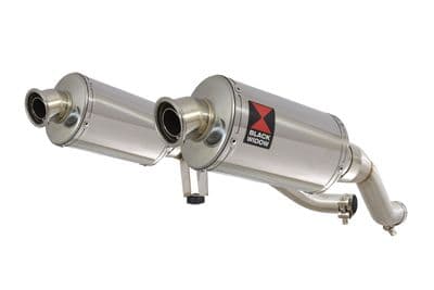 GW 250 Inazuma 2012-2017 Twin Exhaust Silencer 230mm Oval Stainless