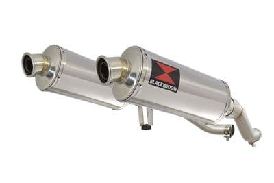 GW 250 Inazuma 2012-2017 Twin Exhaust Silencer 300mm Oval Stainless