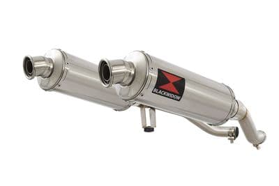 GW 250 Inazuma 2012-2017 Twin Exhaust Silencer 300mm Round Stainless