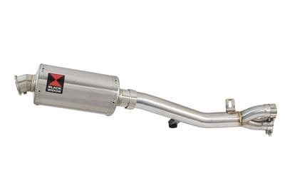 HONDA NT650 NT 650 DEAUVILLE Exhaust Link Pipe with 230mm Oval Stainless Silencer