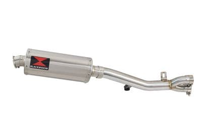 HONDA NT650 NT 650 DEAUVILLE Exhaust Link Pipe with 300mm Oval Stainless Silencer