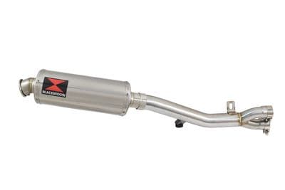 HONDA NT650 NT 650 DEAUVILLE Exhaust Link Pipe with 300mm Round Stainless Silencer