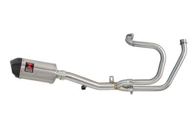 HONDA NT650 NT 650 DEAUVILLE Exhaust System with 200mm Oval Stainless Carbon Tip Silencer