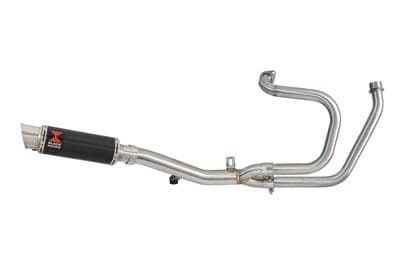 HONDA NT650 NT 650 DEAUVILLE Exhaust System with 230mm GP Round Carbon Silencer