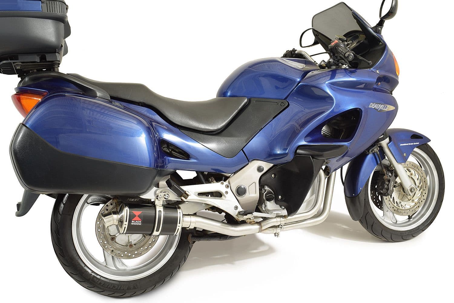 HONDA NT650 NT 650 DEAUVILLE Exhaust System with 230mm Oval Black