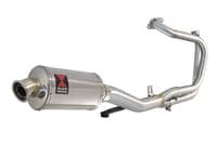 HONDA NT650 NT 650 DEAUVILLE Exhaust System with 230mm Oval Stainless Silencer