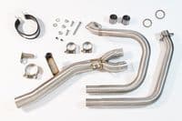 HONDA NT650 NT 650 DEAUVILLE Exhaust System with 230mm Oval Stainless Silencer